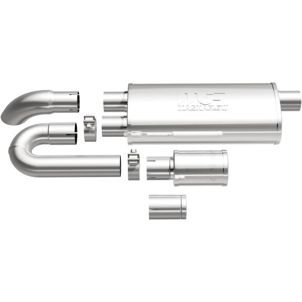 MagnaFlow Exhaust Systems & Installation | 1350 Offroad - MagnaFlow Universal xMOD Muffler, 3 in Offset/Dual, 5 in x 18 in x 8 in Body Muffler 14009 - Image 1