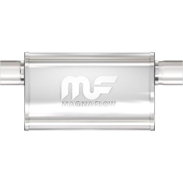 MagnaFlow Exhaust Systems & Installation | 1350 Offroad - MagnaFlow 2.5 in/2.5 in Offset/Offset Same Side, 5 in x 14 in x 8 in Body Muffler 14211 - Image 1