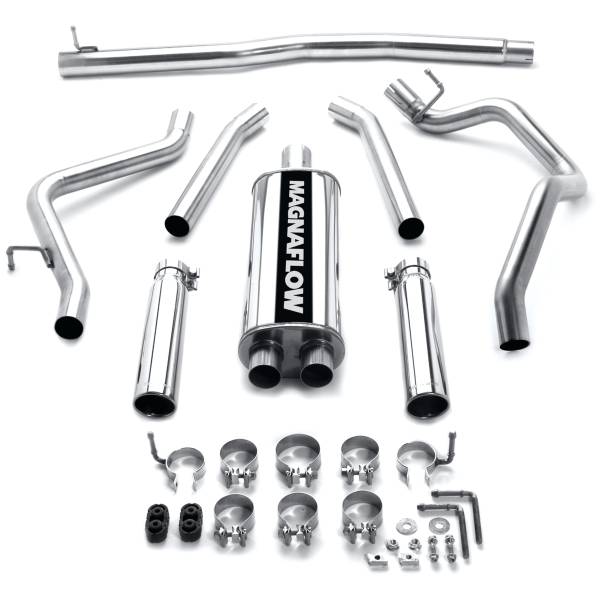 MagnaFlow Exhaust Systems & Installation | 1350 Offroad - MagnaFlow Street Series Polished Cat-Back System 16622 - Image 1