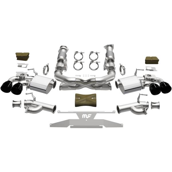 MagnaFlow Exhaust Systems & Installation | 1350 Offroad - MagnaFlow xMOD Series Black Chrome Tips Cat-Back System 19545 - Image 1