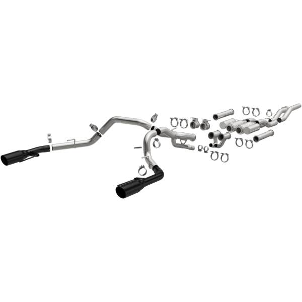 MagnaFlow Exhaust Systems & Installation | 1350 Offroad - MagnaFlow xMOD Series Black Coated Tips Cat-Back System 19651 - Image 1