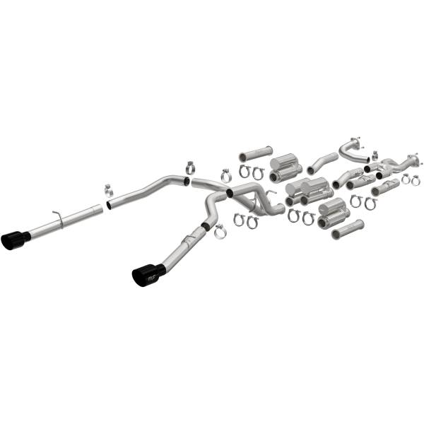 MagnaFlow Exhaust Systems & Installation | 1350 Offroad - MagnaFlow xMOD Series Black Chrome Tips Cat-Back System 19691 - Image 1