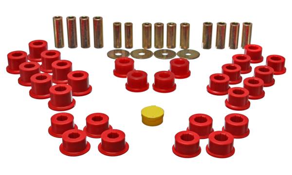 Energy Suspension Polyurethane Bushings | 1350 Offroad - Energy Suspension Control Arm Bushing Set, Red 11.3106R - Image 1