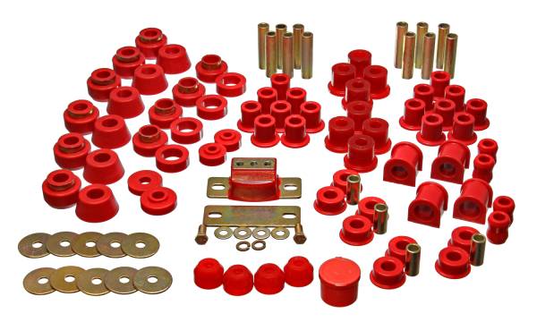 Energy Suspension Polyurethane Bushings | 1350 Offroad - Energy Suspension Hyper-Flex System, Red 2.18101R - Image 1