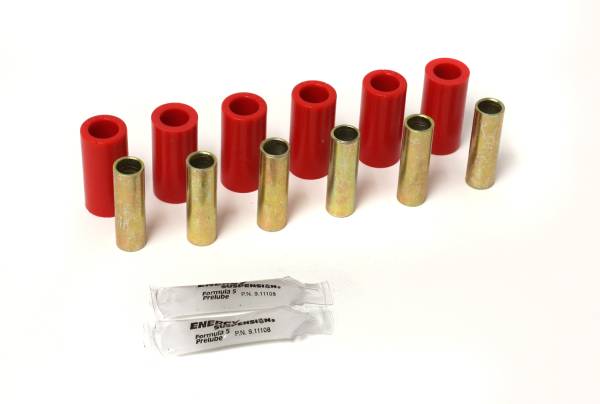 Energy Suspension Polyurethane Bushings | 1350 Offroad - Energy Suspension Leaf Spring Bushing Set, Red 2.2101R - Image 1