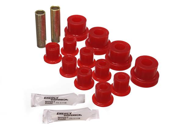 Energy Suspension Polyurethane Bushings | 1350 Offroad - Energy Suspension Leaf Spring Bushing Set, Red 2.2102R - Image 1