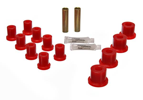 Energy Suspension Polyurethane Bushings | 1350 Offroad - Energy Suspension Leaf Spring Bushing Set, Red 2.2116R - Image 1