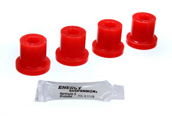 Energy Suspension Polyurethane Bushings | 1350 Offroad - Energy Suspension Shackle Bushing Set, Red 2.2118R - Image 1