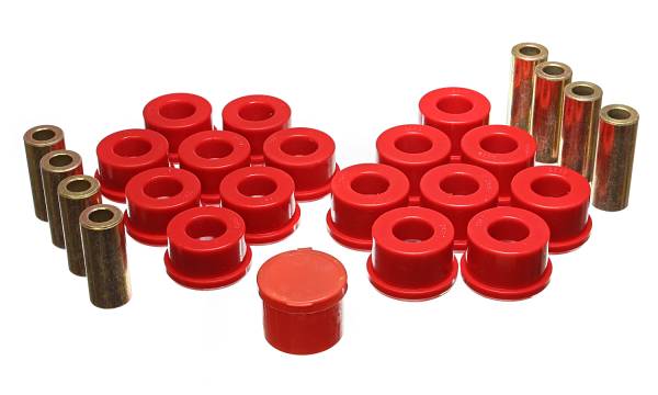 Energy Suspension Polyurethane Bushings | 1350 Offroad - Energy Suspension Control Arm Bushing Set, Red 2.3109R - Image 1