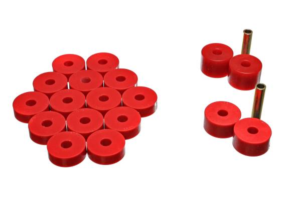 Energy Suspension Polyurethane Bushings | 1350 Offroad - Energy Suspension Body Cab Mount Set, Red 2.4106R - Image 1
