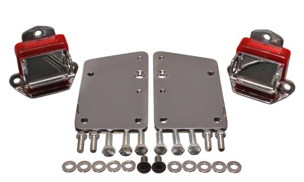 Energy Suspension Polyurethane Bushings | 1350 Offroad - Energy Suspension GM LS Series Motor Mount Conversion Kit, Red 3.1147R - Image 1