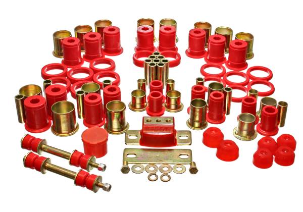 Energy Suspension Polyurethane Bushings | 1350 Offroad - Energy Suspension Hyper-Flex System, Red 3.18111R - Image 1