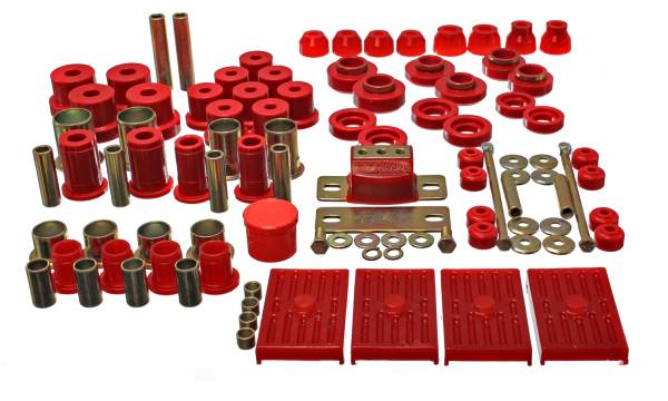 Energy Suspension Polyurethane Bushings | 1350 Offroad - Energy Suspension Hyper-Flex System, Red 3.18118R - Image 1