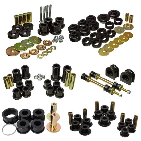 Energy Suspension Polyurethane Bushings | 1350 Offroad - Energy Suspension Hyper-Flex System, Black 3.18136G - Image 1