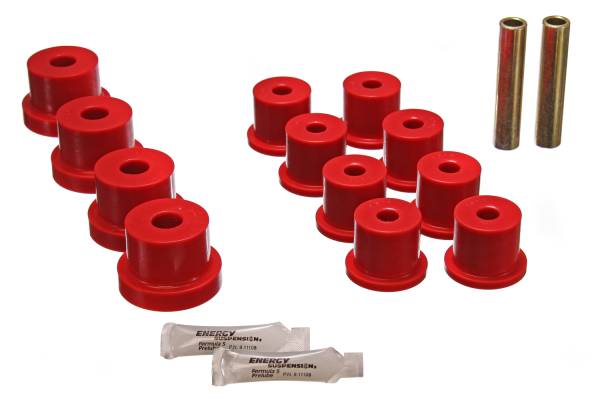 Energy Suspension Polyurethane Bushings | 1350 Offroad - Energy Suspension Leaf Spring Bushing Set, Red 3.2101R - Image 1