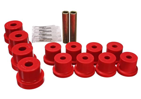 Energy Suspension Polyurethane Bushings | 1350 Offroad - Energy Suspension Leaf Spring Bushing Set, Red 3.2102R - Image 1