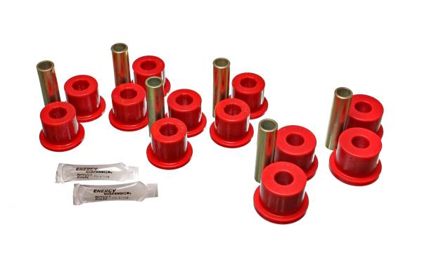Energy Suspension Polyurethane Bushings | 1350 Offroad - Energy Suspension Leaf Spring Bushing Set, Red 3.2107R - Image 1