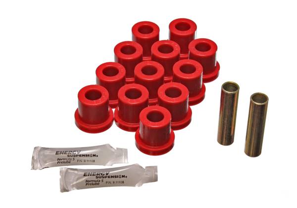 Energy Suspension Polyurethane Bushings | 1350 Offroad - Energy Suspension Leaf Spring Bushing Set, Red 3.2118R - Image 1