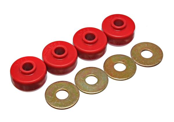 Energy Suspension Polyurethane Bushings | 1350 Offroad - Energy Suspension Leaf Spring Bushing Set, Red 3.2123R - Image 1