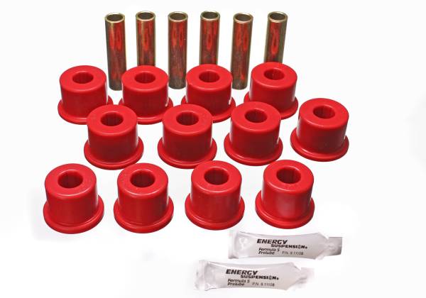 Energy Suspension Polyurethane Bushings | 1350 Offroad - Energy Suspension Leaf Spring Bushing Set, Red 3.2128R - Image 1