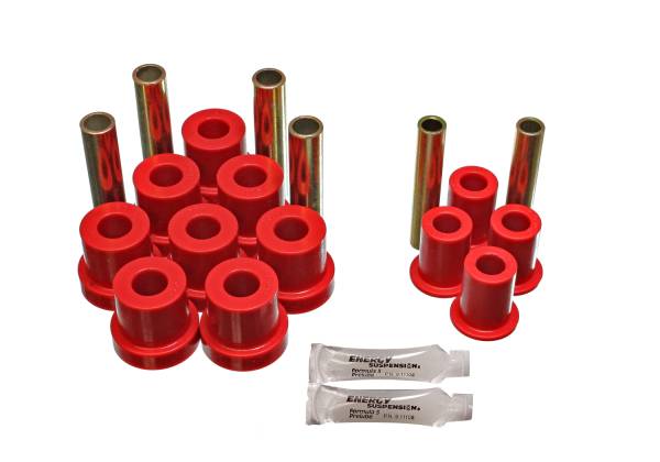 Energy Suspension Polyurethane Bushings | 1350 Offroad - Energy Suspension Leaf Spring Bushing Set, Red 3.2130R - Image 1