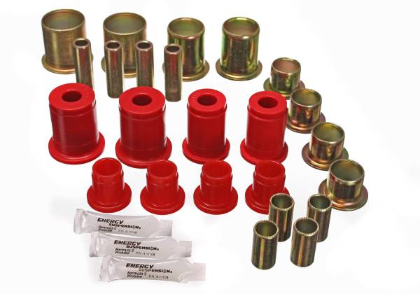 Energy Suspension Polyurethane Bushings | 1350 Offroad - Energy Suspension Control Arm Bushing Set, Red 3.3117R - Image 1