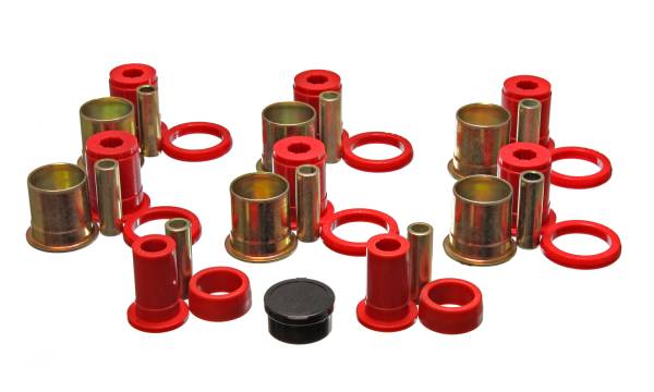 Energy Suspension Polyurethane Bushings | 1350 Offroad - Energy Suspension Control Arm Bushing Set, Red 3.3133R - Image 1