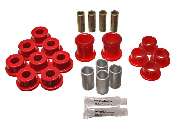 Energy Suspension Polyurethane Bushings | 1350 Offroad - Energy Suspension Control Arm Bushing Set, Red 3.3142R - Image 1