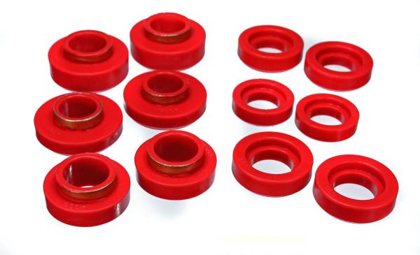 Energy Suspension Polyurethane Bushings | 1350 Offroad - Energy Suspension Body Mount Set, Red 3.4101R - Image 1
