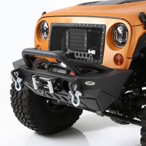 Smittybilt - Smittybilt XRC GEN 2 Front Bumper Lite Textured Black Incl. D-Rings Winch Plate[Up to 12000 lb.] O.E. Fog Light Ports [Lights Not Included] - 76807LT - Image 8