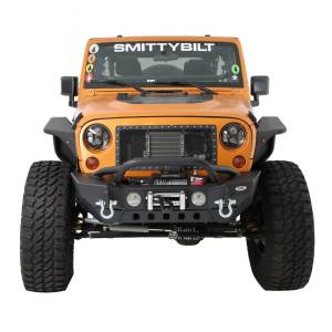 Smittybilt - Smittybilt XRC GEN 2 Front Bumper Lite Textured Black Incl. D-Rings Winch Plate[Up to 12000 lb.] O.E. Fog Light Ports [Lights Not Included] - 76807LT - Image 16