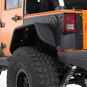 Smittybilt - Smittybilt XRC Fender Flare Set Rear Black Textured 3/4 in. L.E.D. Turn Signal Lights Incl. - 76839 - Image 7