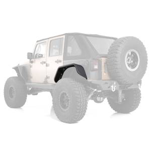 Smittybilt - Smittybilt XRC Fender Flare Set Rear Black Textured 3/4 in. L.E.D. Turn Signal Lights Incl. - 76839 - Image 15