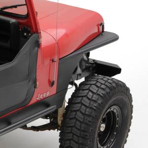 Smittybilt - Smittybilt XRC Tube Fender Front Textured Black Powder Coat Relocates Factory Latch - 76866 - Image 7