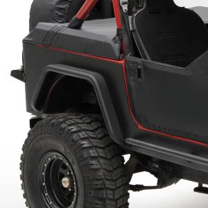 Smittybilt - Smittybilt XRC Corner Guard Rear Black Powder Coat Incl. Cutoutes For Factory Tail Lights and Fuel Filler Optional Flare Part No.[76877] - 76876 - Image 3