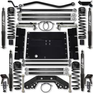 Rock Krawler LJ 3.5 Inch X Factor 5 Inch Stretch Long Arm Lift Kit w/ Twin Tube Shocks 04-06 Wrangler Unlimited