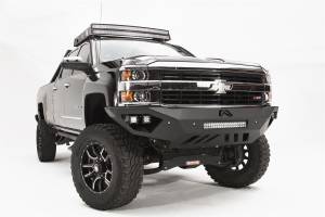 Fab Fours - Fab Fours Vengeance Front Bumper 2 Stage Black Powder Coated Sensor Bumper No Guard - CH15-V3051-1 - Image 2