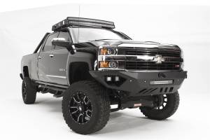 Fab Fours - Fab Fours Vengeance Front Bumper 2 Stage Black Powder Coated Sensor Bumper No Guard - CH15-V3051-1 - Image 7