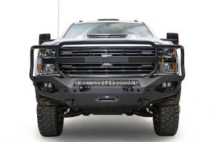 Fab Fours - Fab Fours Matrix Front Bumper w/Full Guard Bare Plate Steel - CH15-X2750-B - Image 2