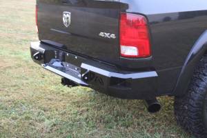 Fab Fours - Fab Fours Heavy Duty Rear Bumper 2 Stage Black Powder Coated Incl. 0.75 in. D-Ring Mount - DR09-W2950-1 - Image 4