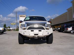 Fab Fours - Fab Fours Premium Heavy Duty Winch Front Bumper 2 Stage Black Powder Coated w/Pre-Runner Grill Guard Incl. 1in. D-Ring Mts./Light Cut-Outs w/Hella 90mm Fog Lamps/60mm Turn Signals - FF09-H1952-1 - Image 4