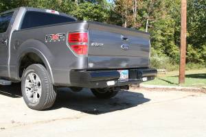 Fab Fours - Fab Fours Black Steel Ranch Rear Bumper 2 Stage Black Powder Coated - FF09-T1750-1 - Image 2