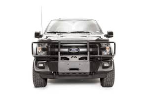 Fab Fours - Fab Fours Winch Mount 2 Stage Black Powder Coated w/Full Grill Guard - FF15-N3270-1 - Image 2