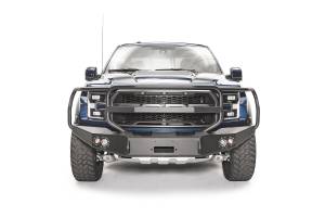 Fab Fours - Fab Fours Premium Winch Front Bumper 2 Stage Black Powder Coated w/Full Grill Guard - FF17-H4350-1 - Image 2