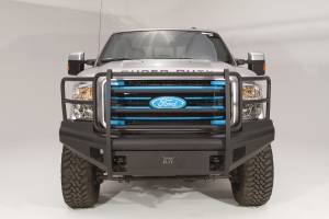 Fab Fours - Fab Fours Elite Front Bumper 2 Stage Black Powder Coated w/Full Grill Guard Incl. Light Cut-Outs - FS99-Q1660-1 - Image 2