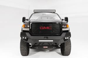 Fab Fours - Fab Fours Vengeance Front Bumper 2 Stage Black Powder Coated Sensor Bumper No Guard - GM15-V3151-1 - Image 2