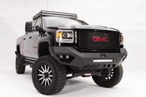 Fab Fours - Fab Fours Vengeance Front Bumper 2 Stage Black Powder Coated Sensor Bumper No Guard - GM15-V3151-1 - Image 4