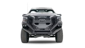 Fab Fours - Fab Fours Grumper Front Bumper And Grille 2 Stage Black Powder Coat 3/16 in. Steel Winch Tray - GR3900-1 - Image 2