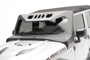 Fab Fours - Fab Fours ViCowl Combines Roof Visor And Cowl 2 Stage Matte Black Powdercoat - JK3020-1 - Image 6