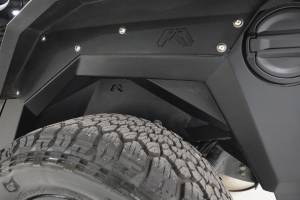 Fab Fours - Fab Fours Inner Fender 2 Stage Black Powder Coat Rear For PN[JL2001-B] - JL1008-1 - Image 2